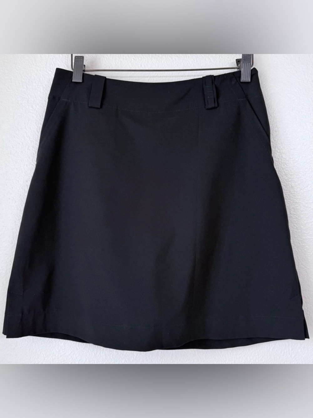 Nike Golf Dri-FIT Athletic Skirt-With Built In Shorts-Pockets-Black-Size 8 - EUC